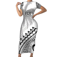 Custom Fiji Rugby Cibi Dance Family Matching Short Sleeve Bodycon Dress and Hawaiian Shirt Create History World Cup Sevens