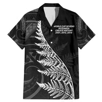 New Zealand Black Fern 7s Family Matching Mermaid Dress and Hawaiian Shirt History World Cup Sevens