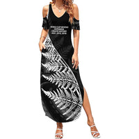 New Zealand Black Fern 7s Family Matching Summer Maxi Dress and Hawaiian Shirt History World Cup Sevens