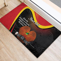 Personalised Papua Niugini Tok Pisin Wik Rubber Doormat