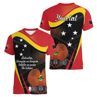 Personalised Papua Niugini Tok Pisin Wik Women V-Neck T-Shirt