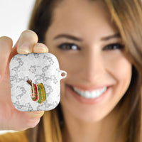 Hawaii Lei Kamehameha AirPods Case Ke'oke'o Seamless Pattern Hibiscus Flower