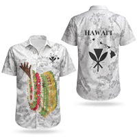 Hawaii Lei Kamehameha Couples Matching Summer Maxi Dress and Hawaiian Shirt Ke'oke'o Seamless Pattern Hibiscus Flower LT9 - Polynesian Pride