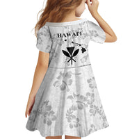 Hawaii Lei Kamehameha Family Matching Summer Maxi Dress and Hawaiian Shirt Ke'oke'o Seamless Pattern Hibiscus Flower
