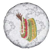 Hawaii Lei Kamehameha Spare Tire Cover Ke'oke'o Seamless Pattern Hibiscus Flower