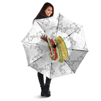 Hawaii Lei Kamehameha Umbrella Ke'oke'o Seamless Pattern Hibiscus Flower