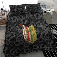 Hawaii Lei Kamehameha Bedding Set Ele'ele Seamless Pattern Hibiscus Flower