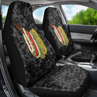Hawaii Lei Kamehameha Car Seat Cover Ele'ele Seamless Pattern Hibiscus Flower