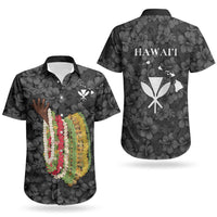 Hawaii Lei Kamehameha Couples Matching Summer Maxi Dress and Hawaiian Shirt Ele'ele Seamless Pattern Hibiscus Flower LT9 - Polynesian Pride