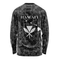 Hawaii Lei Kamehameha Long Sleeve Shirt Ele'ele Seamless Pattern Hibiscus Flower