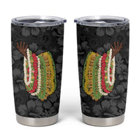 Hawaii Lei Kamehameha Tumbler Cup Ele'ele Seamless Pattern Hibiscus Flower