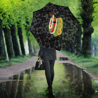Hawaii Lei Kamehameha Umbrella Ele'ele Seamless Pattern Hibiscus Flower