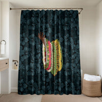 Hawaii Lei Kamehameha Bathroom Set Uliuli Seamless Pattern Hibiscus Flower