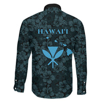 Hawaii Lei Kamehameha Family Matching Tank Maxi Dress and Hawaiian Shirt Uliuli Seamless Pattern Hibiscus Flower