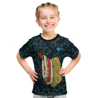 Hawaii Lei Kamehameha Kid T Shirt Uliuli Seamless Pattern Hibiscus Flower