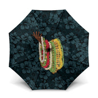 Hawaii Lei Kamehameha Umbrella Uliuli Seamless Pattern Hibiscus Flower