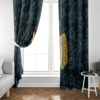 Hawaii Lei Kamehameha Window Curtain Uliuli Seamless Pattern Hibiscus Flower