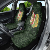 Hawaii Lei Kamehameha Car Seat Cover Oma'oma'o Seamless Pattern Hibiscus Flower