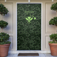 Hawaii Lei Kamehameha Door Cover Oma'oma'o Seamless Pattern Hibiscus Flower