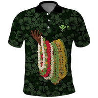 Hawaii Lei Kamehameha Polo Shirt Oma'oma'o Seamless Pattern Hibiscus Flower