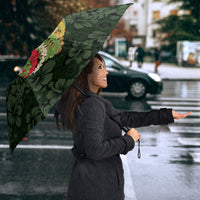 Hawaii Lei Kamehameha Umbrella Oma'oma'o Seamless Pattern Hibiscus Flower