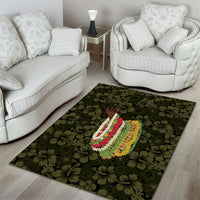 Hawaii Lei Kamehameha Area Rug Melemele Seamless Pattern Hibiscus Flower