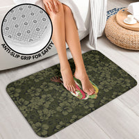 Hawaii Lei Kamehameha Bathroom Set Melemele Seamless Pattern Hibiscus Flower