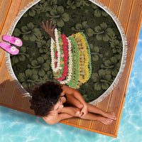Hawaii Lei Kamehameha Beach Blanket Melemele Seamless Pattern Hibiscus Flower