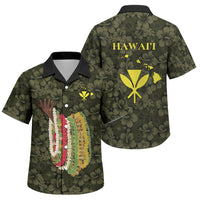 Hawaii Lei Kamehameha Family Matching Off The Shoulder Long Sleeve Dress and Hawaiian Shirt Melemele Seamless Pattern Hibiscus Flower LT9 Son's Shirt Yellow - Polynesian Pride