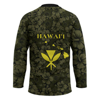 Hawaii Lei Kamehameha Hockey Jersey Melemele Seamless Pattern Hibiscus Flower