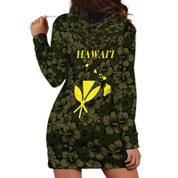 Hawaii Lei Kamehameha Hoodie Dress Melemele Seamless Pattern Hibiscus Flower
