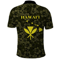 Hawaii Lei Kamehameha Polo Shirt Melemele Seamless Pattern Hibiscus Flower LT9 - Polynesian Pride