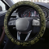 Hawaii Lei Kamehameha Steering Wheel Cover Melemele Seamless Pattern Hibiscus Flower