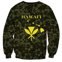Hawaii Lei Kamehameha Sweatshirt Melemele Seamless Pattern Hibiscus Flower