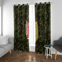 Hawaii Lei Kamehameha Window Curtain Melemele Seamless Pattern Hibiscus Flower