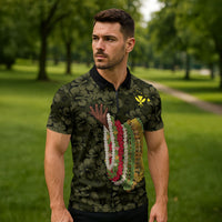 Hawaii Lei Kamehameha Zipper Polo Shirt Melemele Seamless Pattern Hibiscus Flower LT9 - Polynesian Pride
