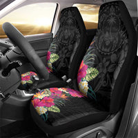 Hafa Adai Guam Car Seat Cover Tropical Flowers Colorful Vibes