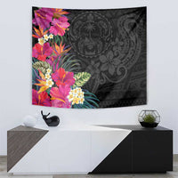 Hafa Adai Guam Tapestry Tropical Flowers Colorful Vibes