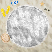 Samoa Lotu Tamaiti Beach Blanket White Sun Day Beauty Hibiscus Ver01 LT9 One Size 150cm White - Polynesian Pride