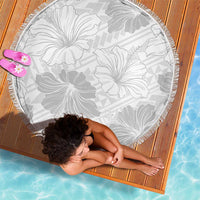Samoa Lotu Tamaiti Beach Blanket White Sun Day Beauty Hibiscus Ver01 LT9 - Polynesian Pride