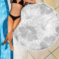 Samoa Lotu Tamaiti Beach Blanket White Sun Day Beauty Hibiscus Ver01 LT9 - Polynesian Pride