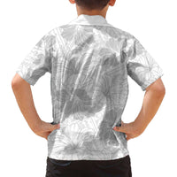 Samoa Lotu Tamaiti Family Matching Puletasi and Hawaiian Shirt White Sun Day Beauty Hibiscus Ver01