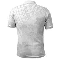 Samoa Lotu Tamaiti Polo Shirt White Sun Day Beauty Hibiscus Ver02