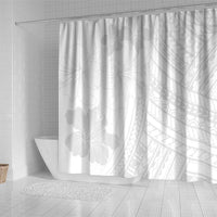 Samoa Lotu Tamaiti Shower Curtain White Sun Day Beauty Hibiscus Ver02