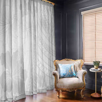 Samoa Lotu Tamaiti Window Curtain White Sun Day Beauty Hibiscus Ver02 LT9 - Polynesian Pride