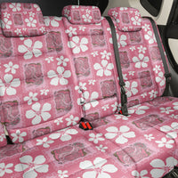 Give Cancer The Boot Pink Cowgirl Back Car Seat Cover Western Aloha Hibiscus Paniolo Heritage Floral