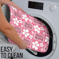Give Cancer The Boot Pink Cowgirl Bathroom Set Western Aloha Hibiscus Paniolo Heritage Floral