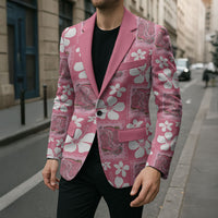 Give Cancer The Boot Pink Cowgirl Blazer Western Aloha Hibiscus Paniolo Heritage Floral