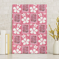 Give Cancer The Boot Pink Cowgirl Canvas Wall Art Western Aloha Hibiscus Paniolo Heritage Floral