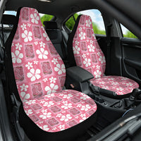 Give Cancer The Boot Pink Cowgirl Car Seat Cover Western Aloha Hibiscus Paniolo Heritage Floral
